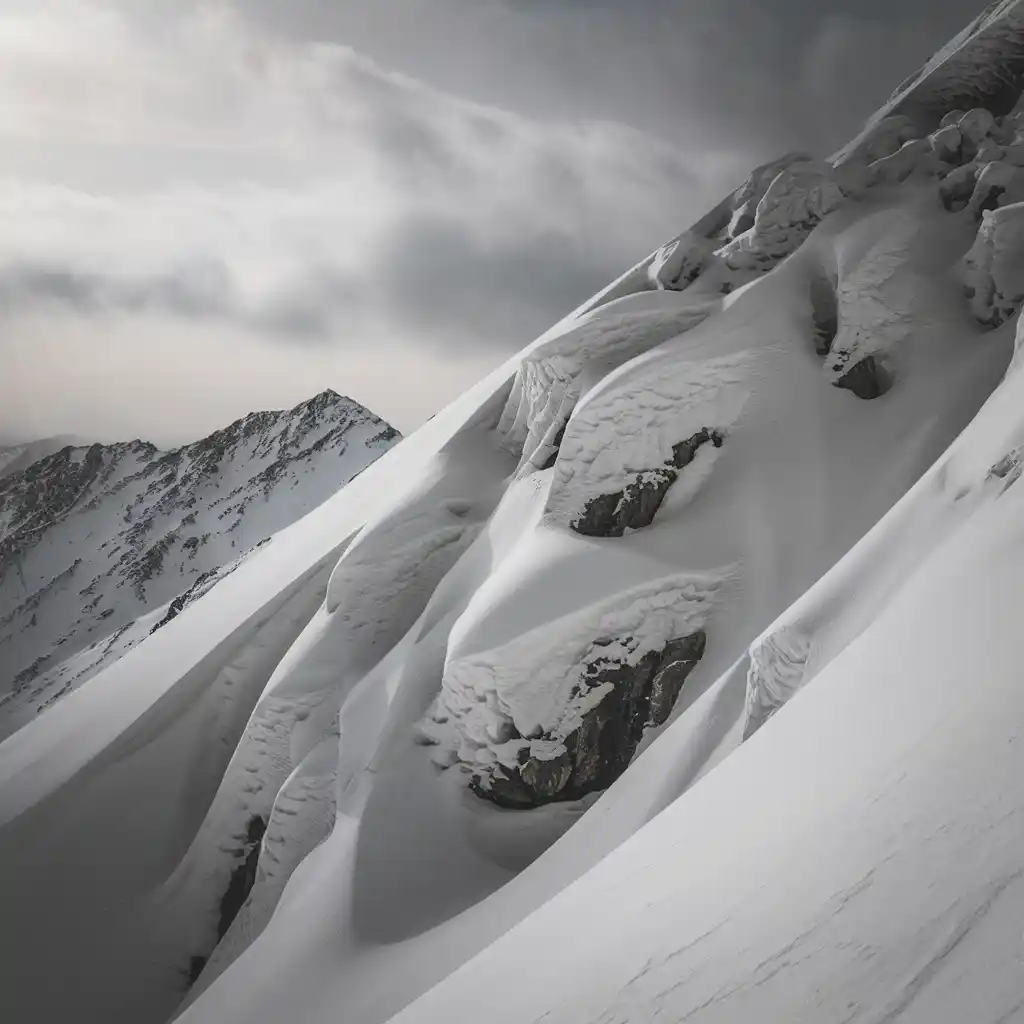Neige mouvante
