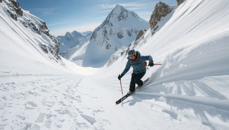Guide complet du ski de pente raide : matériel, technique, sécurité et itinéraires