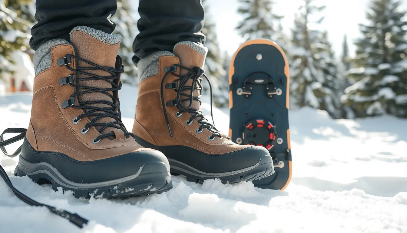 chaussure pour raquettes à neige