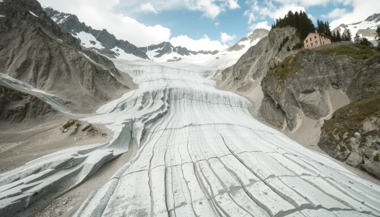 Mer de Glace avant après : le recul du glacier en chiffres et en images